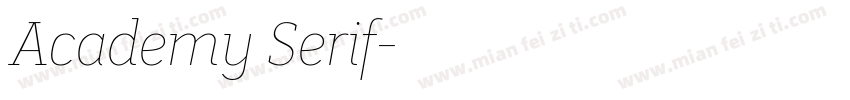 Academy Serif字体转换